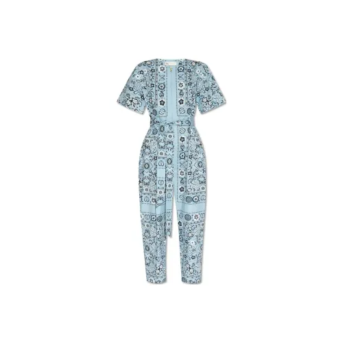 TORY BURCH Paisley Printed Short Sleeved Jumpsuit