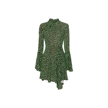 MSGM Long Sleeved Dresses Women's Neon Green