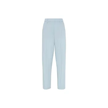 Brunello Cucinelli Embellished Lightweight Poplin Five Pocket Track Trousers