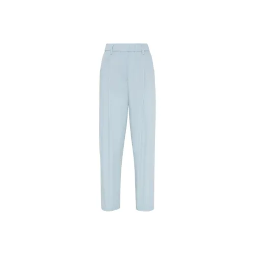 Brunello Cucinelli Embellished Lightweight Poplin Five Pocket Track Trousers