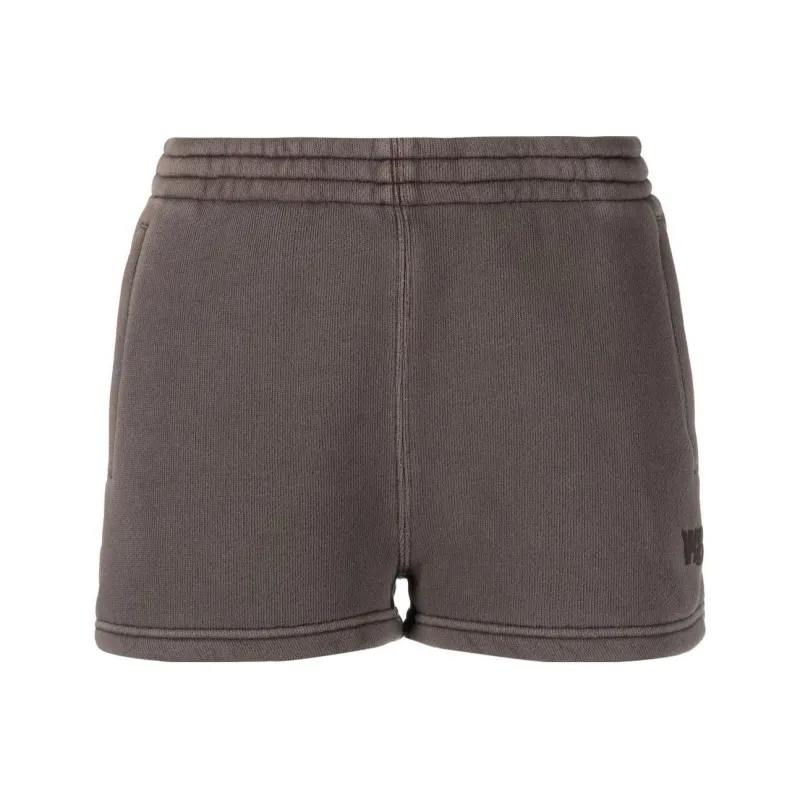 Alexander Wang Logo print Mini Shorts-0