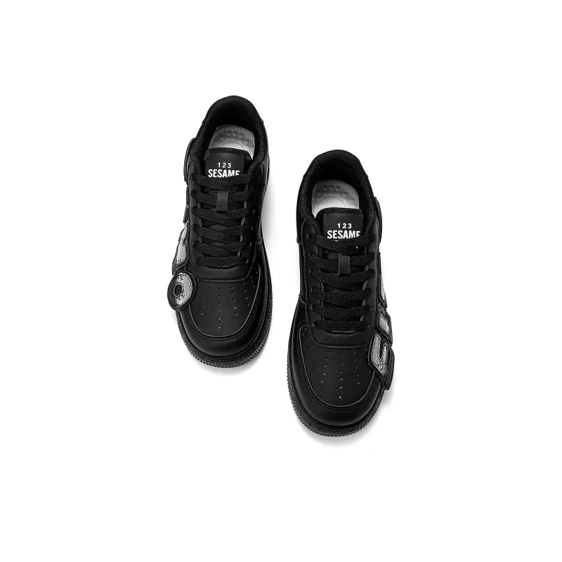 SESAME STREET Warm Cushioning Coverage Wear-Resistant Low-Top Skateboard Shoes Unisex Box-38