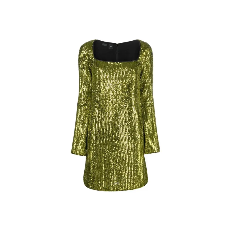 PINKO Long-Sleeved Dresses Women's Green-0