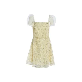 Marie Elie Short-Sleeved Dresses Women's Light Yellow