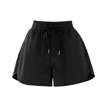 SOON FLOWER Casual Shorts Women's Black