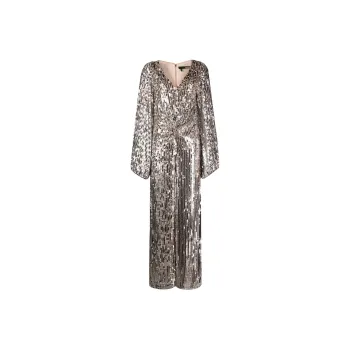Rotate V-neck Sequin Jumpsuit