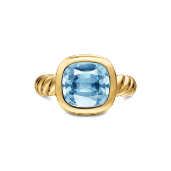 David Yurman 18K Yellow Gold Dy Mercer® Topaz Ring