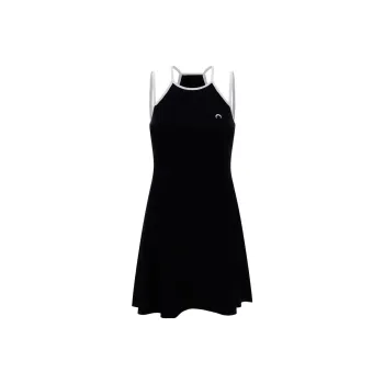 Marine Serre Sleeveless Dresses Women's Black