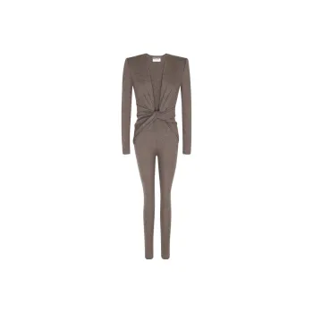 SAINT LAURENT FW22 Jumpsuit Women's Taupe