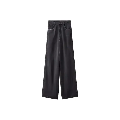 XIANGYING Jeans Women's Gray