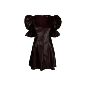 Rotate Puff sleeve Flared Minidress