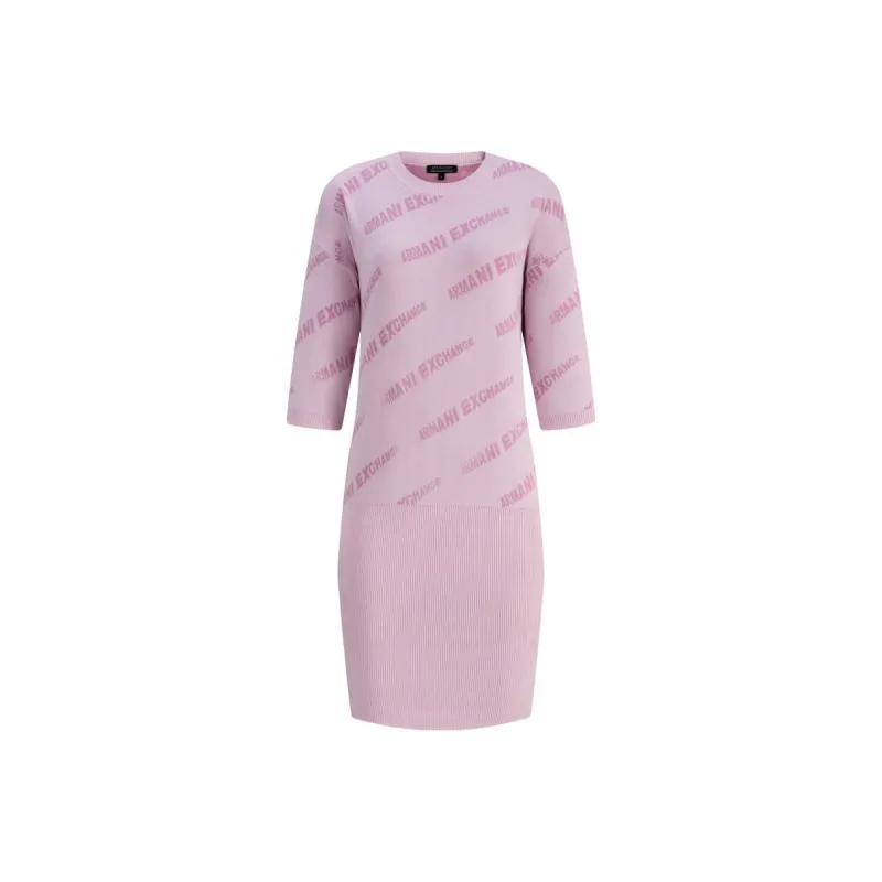 ARMANI EXCHANGEAE SS23 Short Sleeved Dress Women's Pink-0