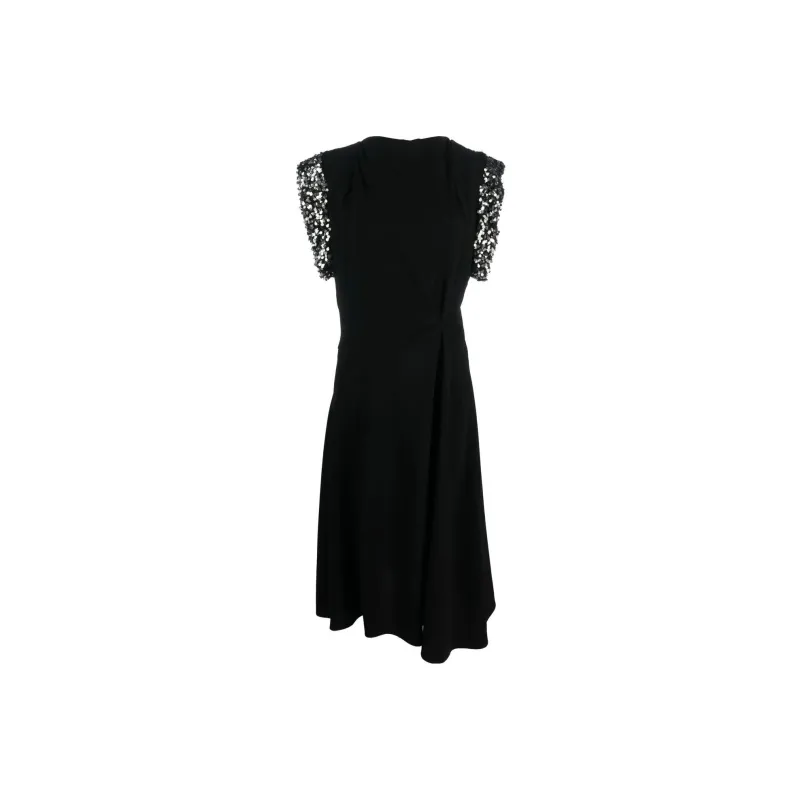 ISABEL MARANT Leronia Asymmetrical Hem Midi Dress-0