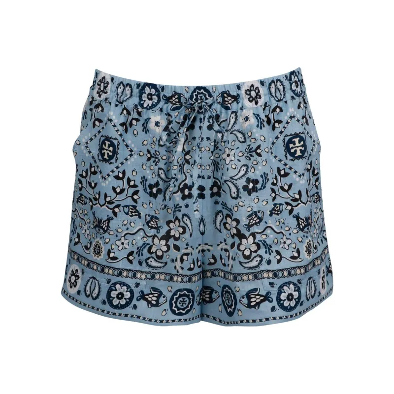 TORY BURCH Casual Shorts Women's Sky Blue-0