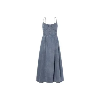 I'M ONE Slip Dresses Women's Vintage Denim Blue