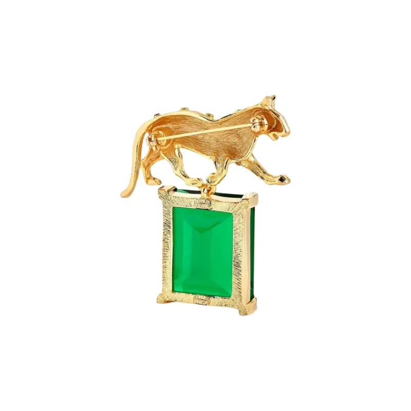Kenneth Jay Lane Panther Pin-1