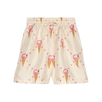 GUCCI SS23 Casual Shorts Women's Ivory White