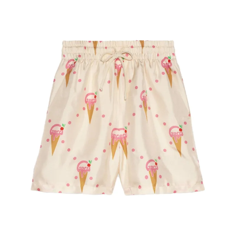 GUCCI SS23 Casual Shorts Women's Ivory White-0