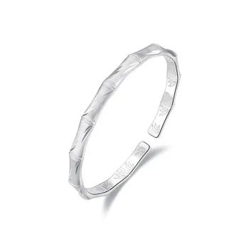 YUOFFICIAL 999 Fine Silver Bangles Unisex
