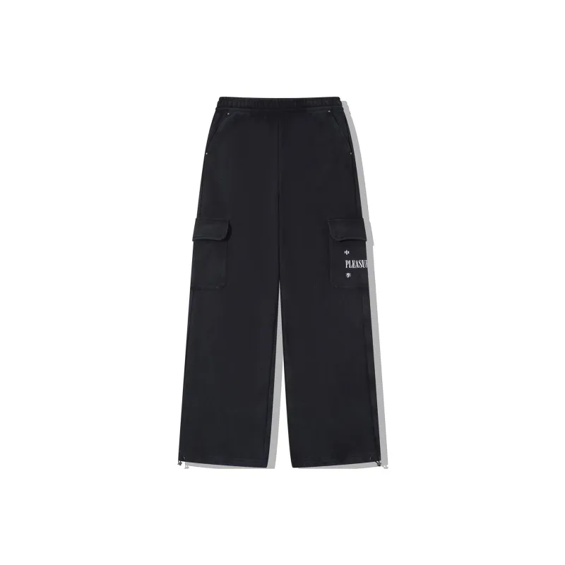 Pleasures X LiNing Knitted Sweatpants Women's Black-0