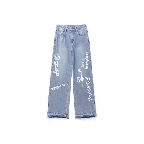 B.Duck Jeans Women's Denim Blue