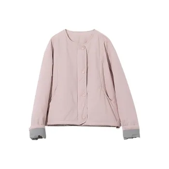 ZIMO Puffer Jacket Women's Leather Pink