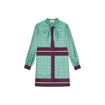 GUCCI Pussy bow Shirt Dress