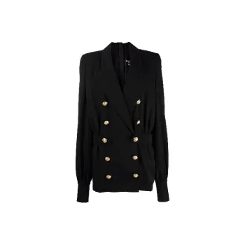 BALMAIN /Long Sleeved Dress Women's Black