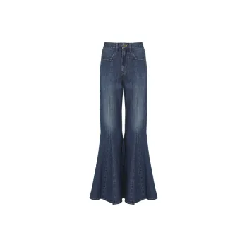 Chloé Logo Patch Flared Jeans