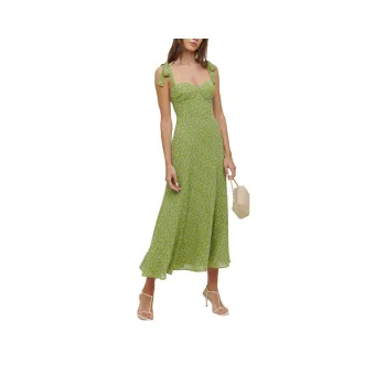 Reformation Slip Dresses Women's Green