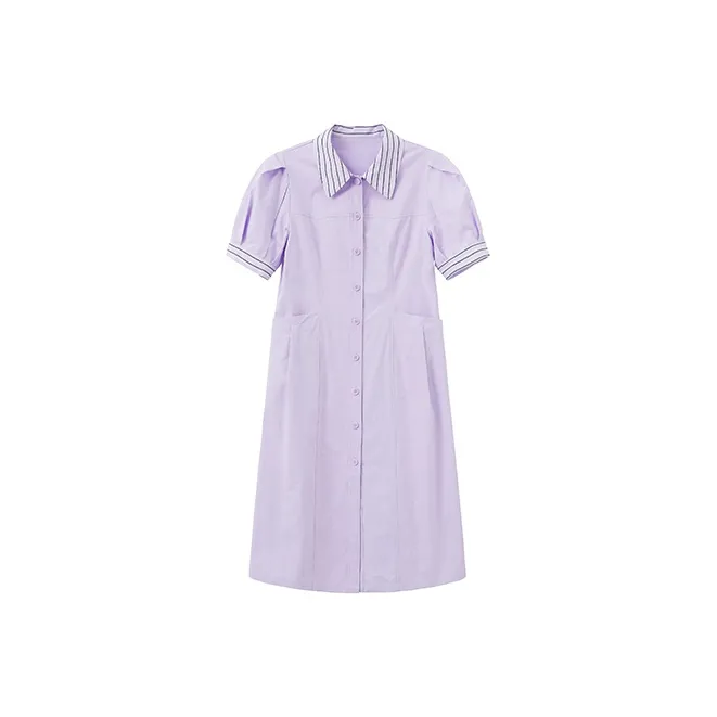 Cubic Short Sleeved Dresses Women's-3