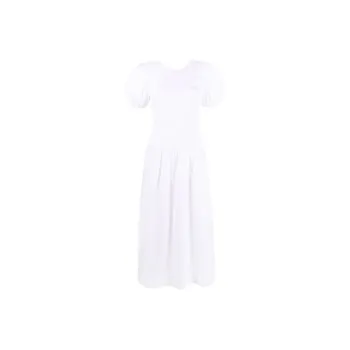 GANNI Short-Sleeved Dresses Women's White