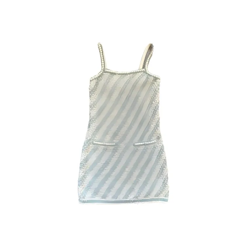 CHANEL SS23 Slip Dresses Women's Green-0