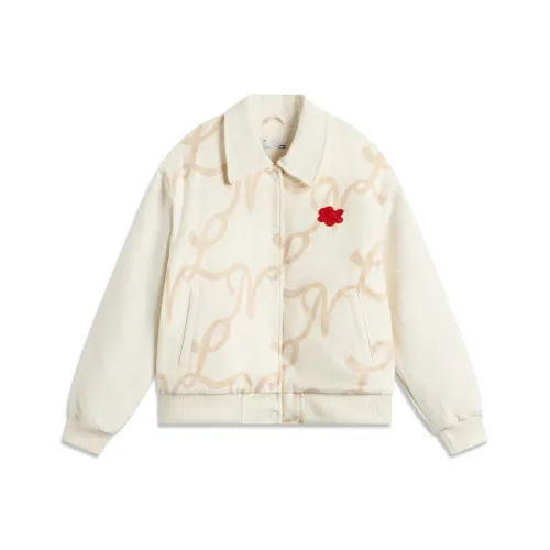LiNing Sports Life Collection Puffer Jacket Women's White