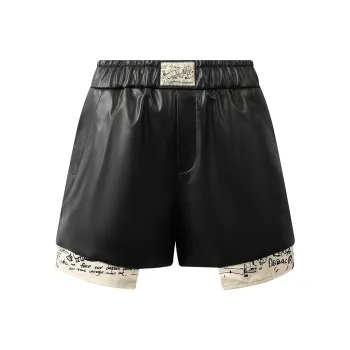 Valeria Obbaco Casual Shorts Women's Black