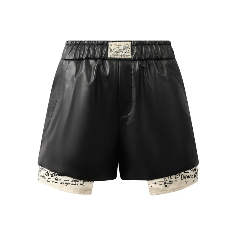 Valeria Obbaco Casual Shorts Women's Black-0
