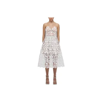 Self-portrait Slip Dresses Women's White