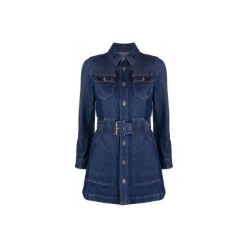 DIESEL Long-Sleeved Dresses Women's Blue