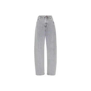 Brunello Cucinelli Authentic Denim Curved Trousers