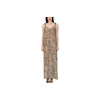 MOSCHINO Leopard Printed Strapped Dress