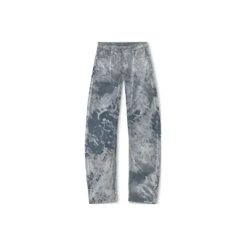 Alexander Wang Low Rise Flocked Jeans
