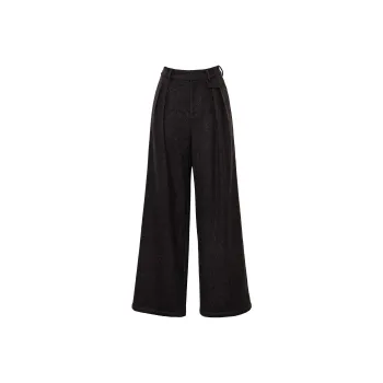ROEYSHOUSE Casual Pants Women's Dark Coffee