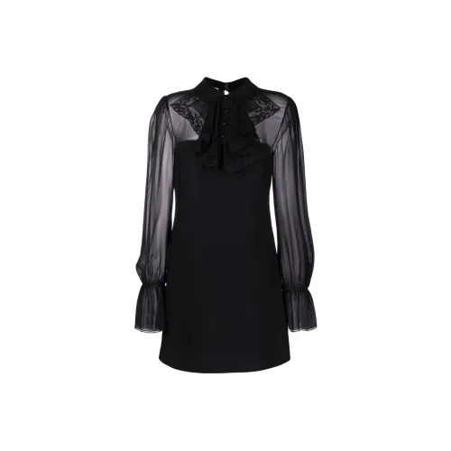 MIU MIU FW22 Long Sleeved Dress Women's Black