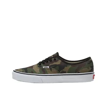 Vans Authentic Low Top Skateboard Shoes Unisex Camouflage