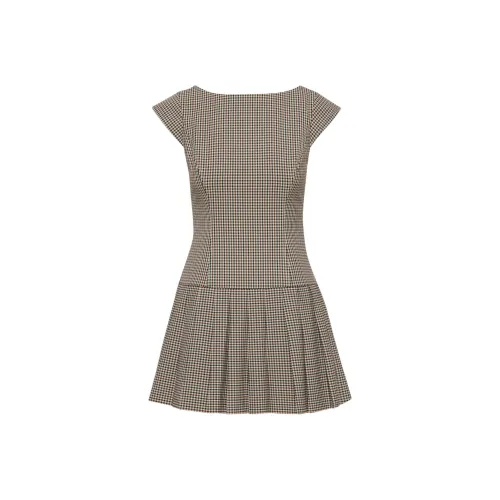ARITZIA FW24 Sunday Best Palette Dress Short-Sleeved Dresses Women's Liliana Beige Black/Beige Black