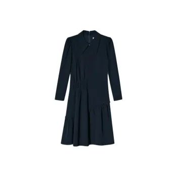 PSALTER Long Sleeved Dress Women's Dark Blue