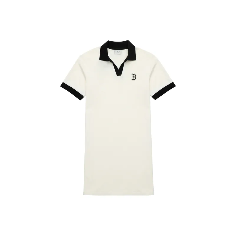 MLB Short Sleeved Dresses Women's White-0