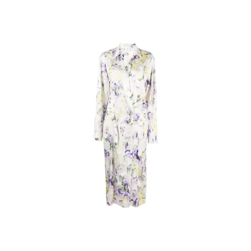 OFF-WHITE Floral-print Dress-0