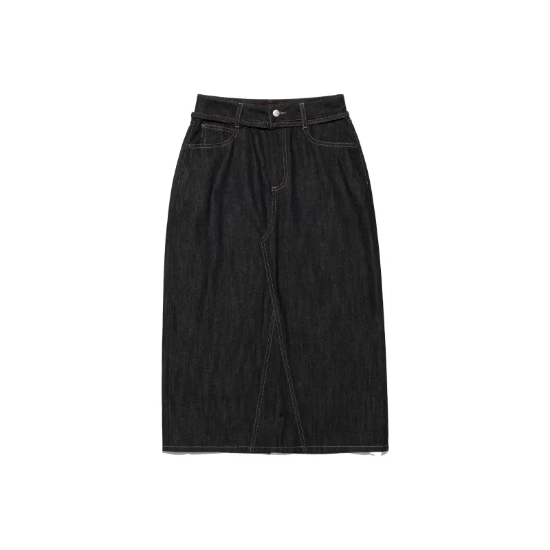 Lee Denim Long Skirts Women's Black-0