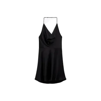 ZARA Slip Dresses Women's Black